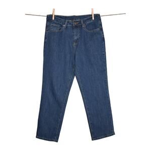 BROOKE SHIELDS NEW $49 Timeless Slim Leg Crop Jeans‎ Medium Wash Size 6